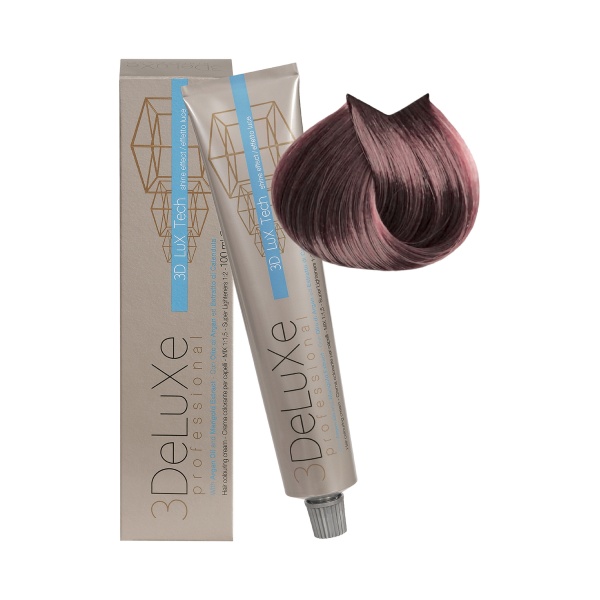 3Deluxe Professional Крем-краска для волос, 7.72 блондин коричнево-перламутровый, 100 мл купить