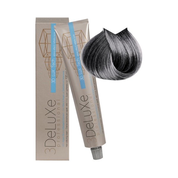 3Deluxe Professional Крем-краска для волос, 6.12 темный блондин пепельно-перламутровый, 100 мл купить