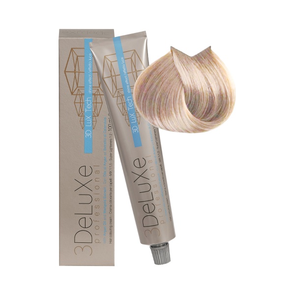 3Deluxe Professional Крем-краска для волос, 10.02 платиновый блондин жемчужный, 100 мл купить