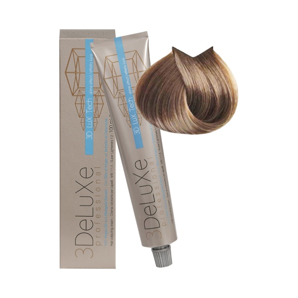 3Deluxe Professional Крем-краска для волос, 9.0 очень светлый блондин, 100 мл купить