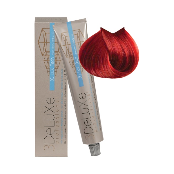 3Deluxe Professional Крем-краска для волос, 8.66 светлый блондин насыщенный красный, 100 мл купить