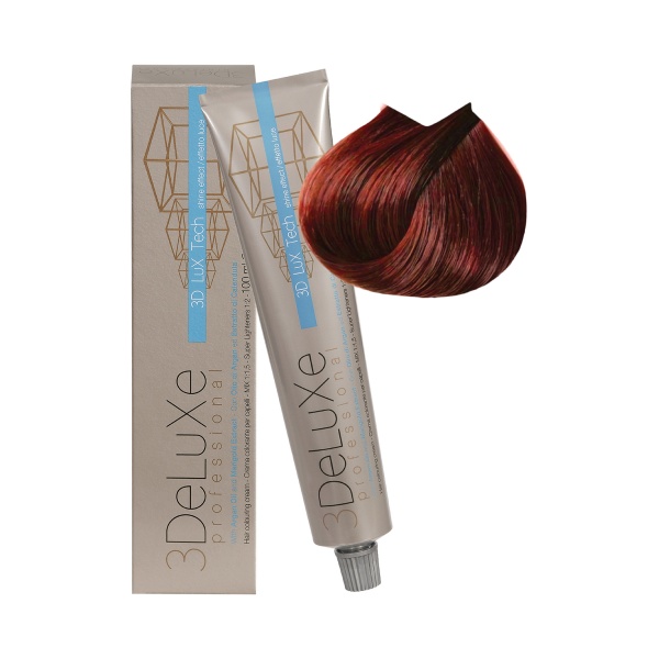 3Deluxe Professional Крем-краска для волос, 6.66 темный блондин насыщенный красный, 100 мл купить