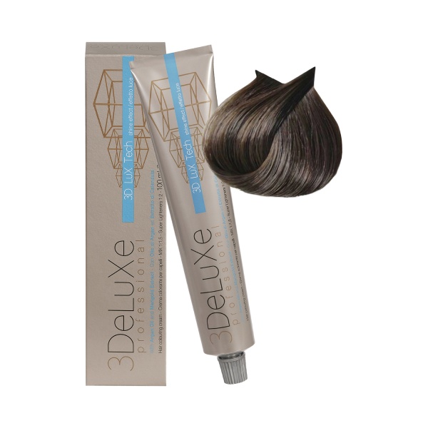 3Deluxe Professional Крем-краска для волос, 6.13 темный блондин бежевый, 100 мл купить