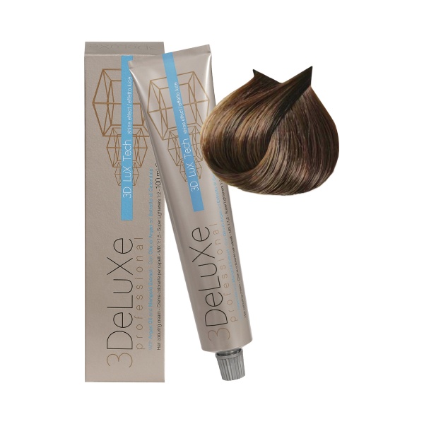 3Deluxe Professional Крем-краска для волос, 6.31 темный блондин золотисто-пепельный, 100 мл купить