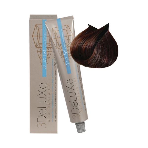3Deluxe Professional Крем-краска для волос, 5.4 светло-каштановый медный, 100 мл купить
