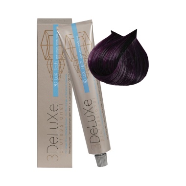 3Deluxe Professional Крем-краска для волос, 4.20 каштановый ирис, 100 мл купить