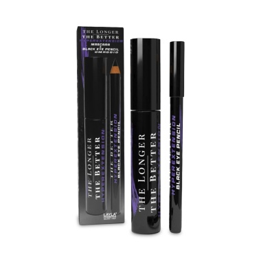 Layla Cosmetics Набор тушь с карандашом The Longer The Better Hyperextension, черный купить