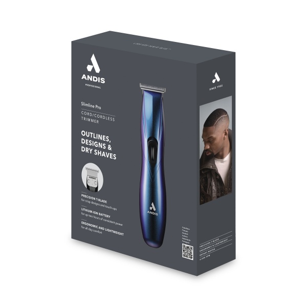 Andis Триммер для стрижки волос D-8 Slimline Pro Galaxy, 0,1 мм, 2.45 W, 4 насадки, разноцветный купить