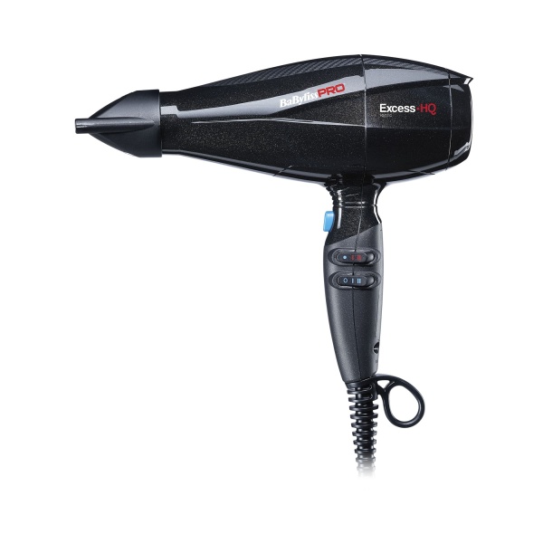 BaByliss Pro Фен Excess HQ, 2 насадки, 2600 Вт, черный купить