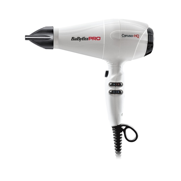 BaByliss Pro Фен Caruso HQ, ионизация, 2 насадки, 2400 Вт, белый купить