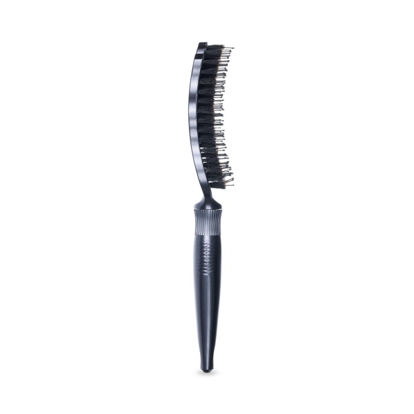 Dewal Pro Щетка New Flexi с антистатическим покрытием, нейлоновый штиф, натуральная щетина, 8 рядов, серый купить