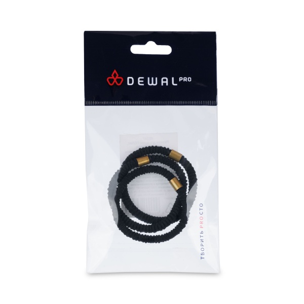 Dewal Pro Резинки для волос, черные, 3 шт купить