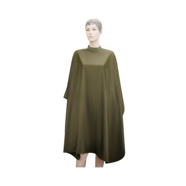Dewal Pro Пеньюар для стрижки Матовый, полиэстер, 136 х 150 см, на крючках, зеленый купить