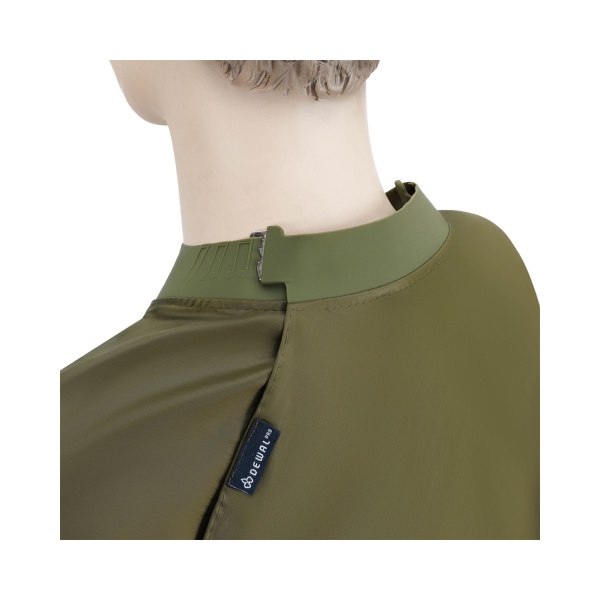 Dewal Pro Пеньюар для стрижки Матовый, полиэстер, 136 х 150 см, на крючках, зеленый купить