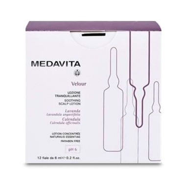 Medavita Увлажняющий успокаивающий лосьон для чувствительной кожи головы Velour, 13 х 6 мл купить