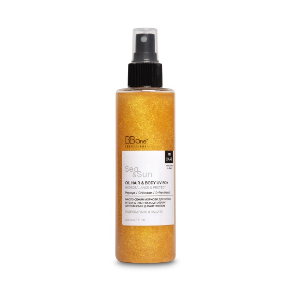 BB One Масло для защиты от солнца Sea & Sun Oil Hair & body UV 50+ Нydrobalance & Protect, 200 мл купить