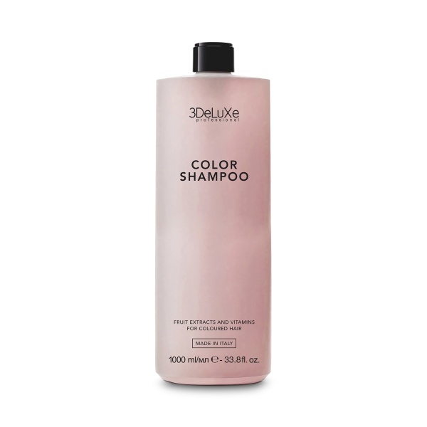 3Deluxe Professional Шампунь для окрашенных волос без дозатора Shampoo Color, 1000 мл купить