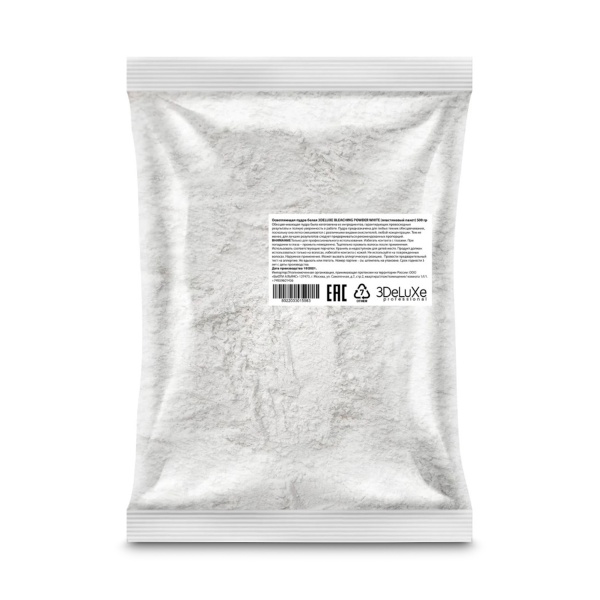 3Deluxe Professional Осветляющая пудра в пакете Bleaching Powder, White белая, 500 гр купить