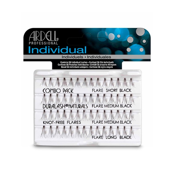 Ardell Пучки ресниц безузелковые, Duralash Naturals Knot-Free Flairs, длинные Long, черные купить