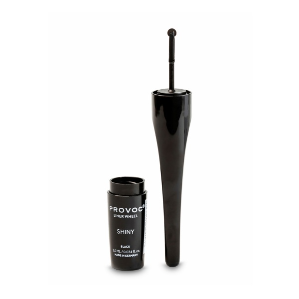 Provoc Устойчивая подводка для глаз с роликом Eyeliner Wheel, 02 Shiny Black блестящий черный, 1 мл купить
