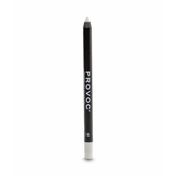 Provoc Полуперманентный гелевый карандаш для глаз Gel Eye Liner, 61 White Hot белый, 1,2 гр купить
