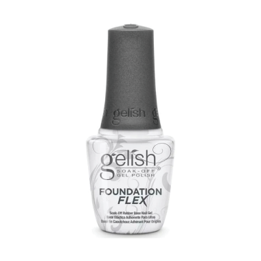 Gelish База каучуковая Foundation Flex Rubber Base Gel, прозрачная Clear, 15 мл купить