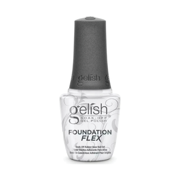 Gelish База каучуковая Foundation Flex Rubber Base Gel, прозрачная Clear, 15 мл купить