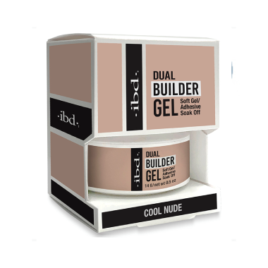 ibd Мягкий конструирующий гель Led/UV Dual Builder Gel, холодный нюд Cool Nude, 14 мл купить