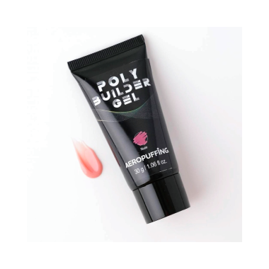 Aeropuffing Полигель Poly Builder Gel, розово-бежевый Nude, 30 гр купить