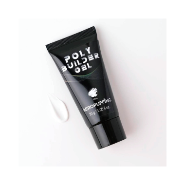 Aeropuffing Полигель Poly Builder Gel, белый White, 30 гр купить