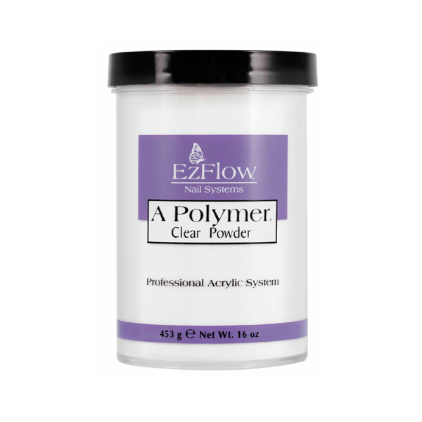 EzFlow Акриловая пудра A-Polymer® Acrylic Powder, Прозрачная Clear, 453 гр купить
