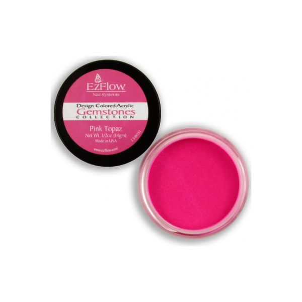 EzFlow Акриловая пудра для дизайна, #GS106 Pink Topaz/Розовый топаз, 14 гр купить