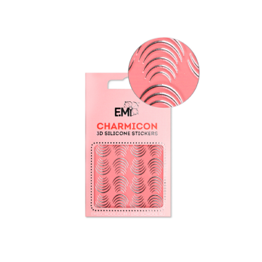 E.Mi Силиконовые стикеры Charmicon 3D Silicone Stickers, Лунулы MIX №23 золото/серебро купить