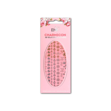 E.Mi Силиконовые стикеры Charmicon 3D Silicone Stickers, Круиз №49 золото/серебро купить