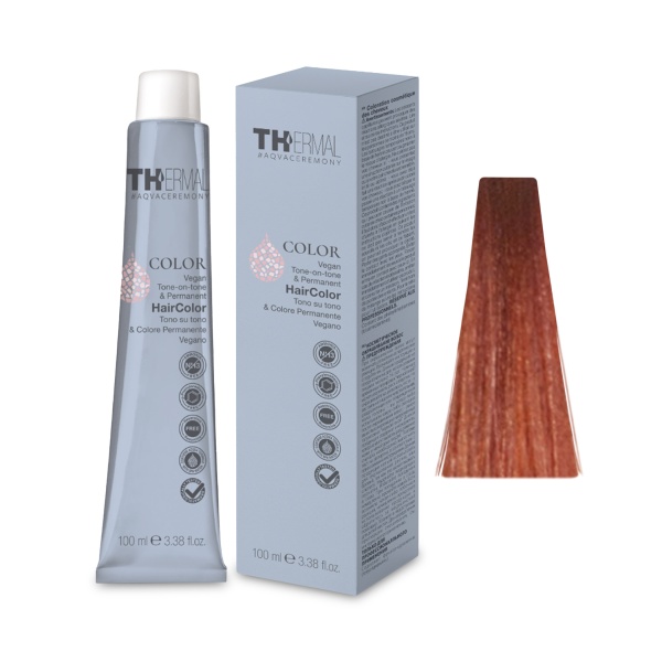 Emsibeth Краска для волос 9,4 THERMAL COLOR SPA Brassy Copper intense Copper Blonde, Brassy Copper intense Copper Blonde, 100 мл купить