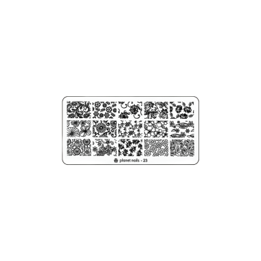 Planet Nails Пластина для Stamping Nail Art, №23 купить
