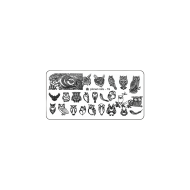 Planet Nails Пластина для Stamping Nail Art, №19 купить