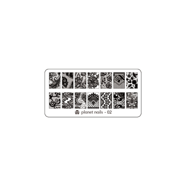 Planet Nails Пластина для Stamping Nail Art, №2 купить