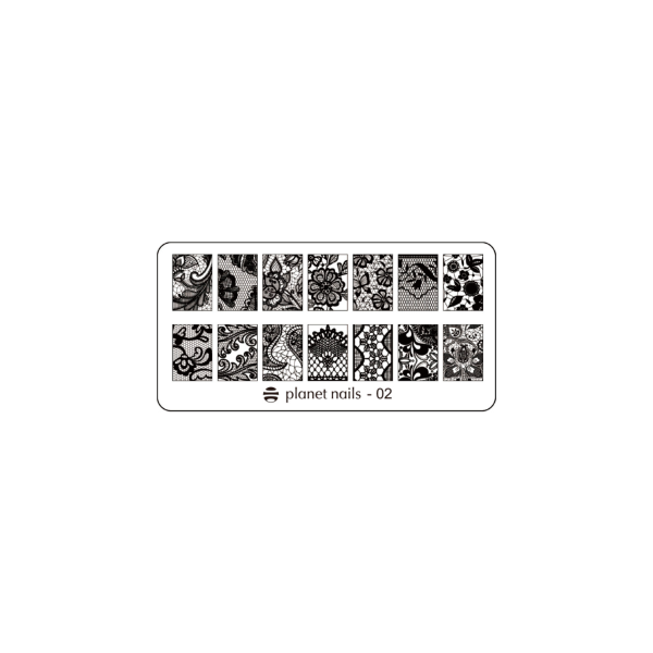 Planet Nails Пластина для Stamping Nail Art, №2 купить