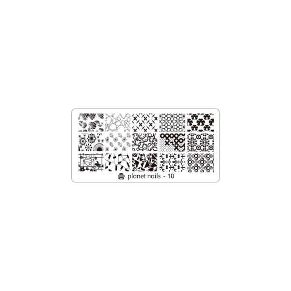 Planet Nails Пластина для Stamping Nail Art, №10 купить