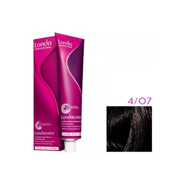 Londa Professional Стойкая крем-краска Londacolor, 4/07 шатен натурально-коричневый, 60 мл купить