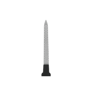 Jacks Beauty Пилка для ногтей железная с перфорацией, черная, 12.5 см купить