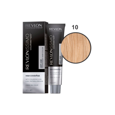 Revlon Professional Краска для волос Revlonissimo Colorsmetique High CoverAge, 10 Экстра Светлый Блондин, 60 мл купить