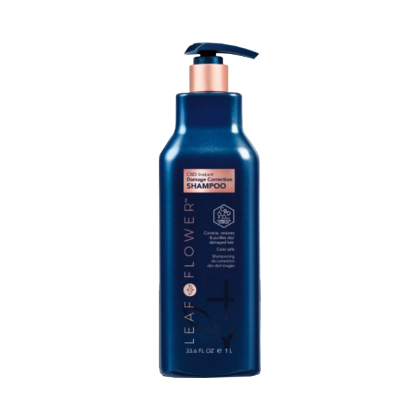 Leaf&Flower Шампунь для мгновенного восстановления поврежденных волос CBD Instant Damage Correction Shampoo, 1000 мл купить