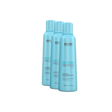 Richee Professional Набор для кератинового выпрямления тонирующий BB Cream Kit Box, 3*250 мл купить
