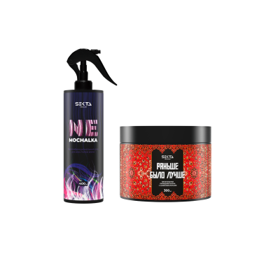 Hair Sekta Набор маска липидная, несмываемый спрей-уход для волос, 400/300 мл купить