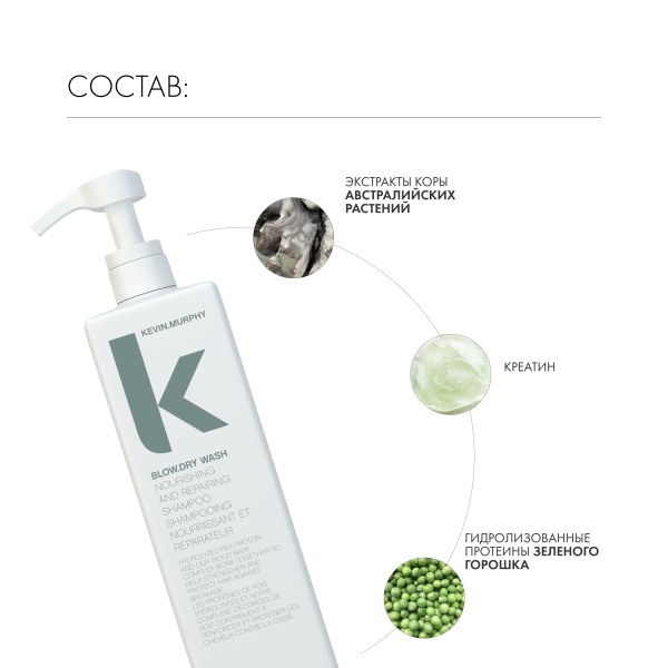 Kevin.Murphy Питательный и восстанавливающий шампунь [Блоу.Драй] Blow.Dry Wash, 1000 мл купить