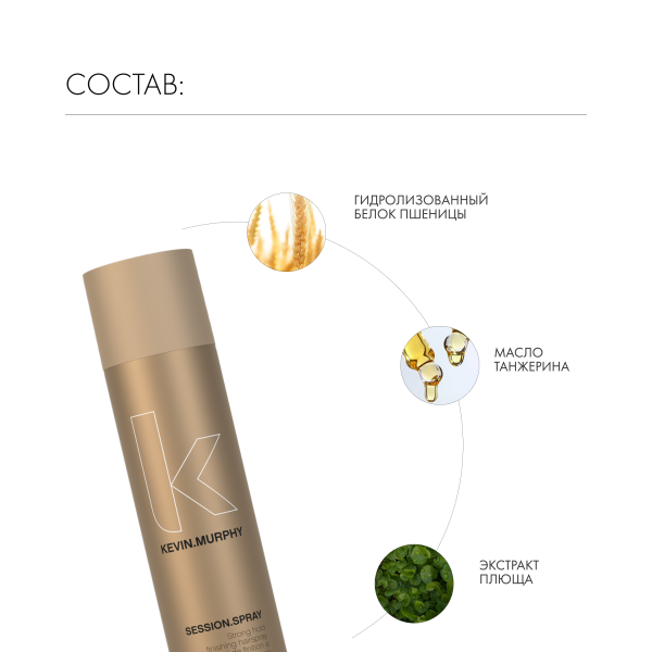 Kevin.Murphy Лак для укладки сильной фиксации [сэшн.cпрэй] Session.Spray, 400 мл купить