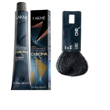 Lakme Крем-краска Chroma, 1/00 Черный, 60 мл купить