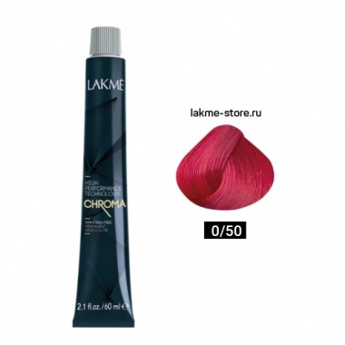 Lakme Крем-краска Chroma, 0/50 Красный, 60 мл купить
